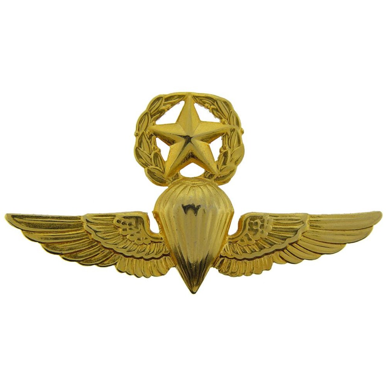 EagleEmblems P16319 Wing-USN/USMC,para,Master (GLD) (2.75&#x27;&#x27;)